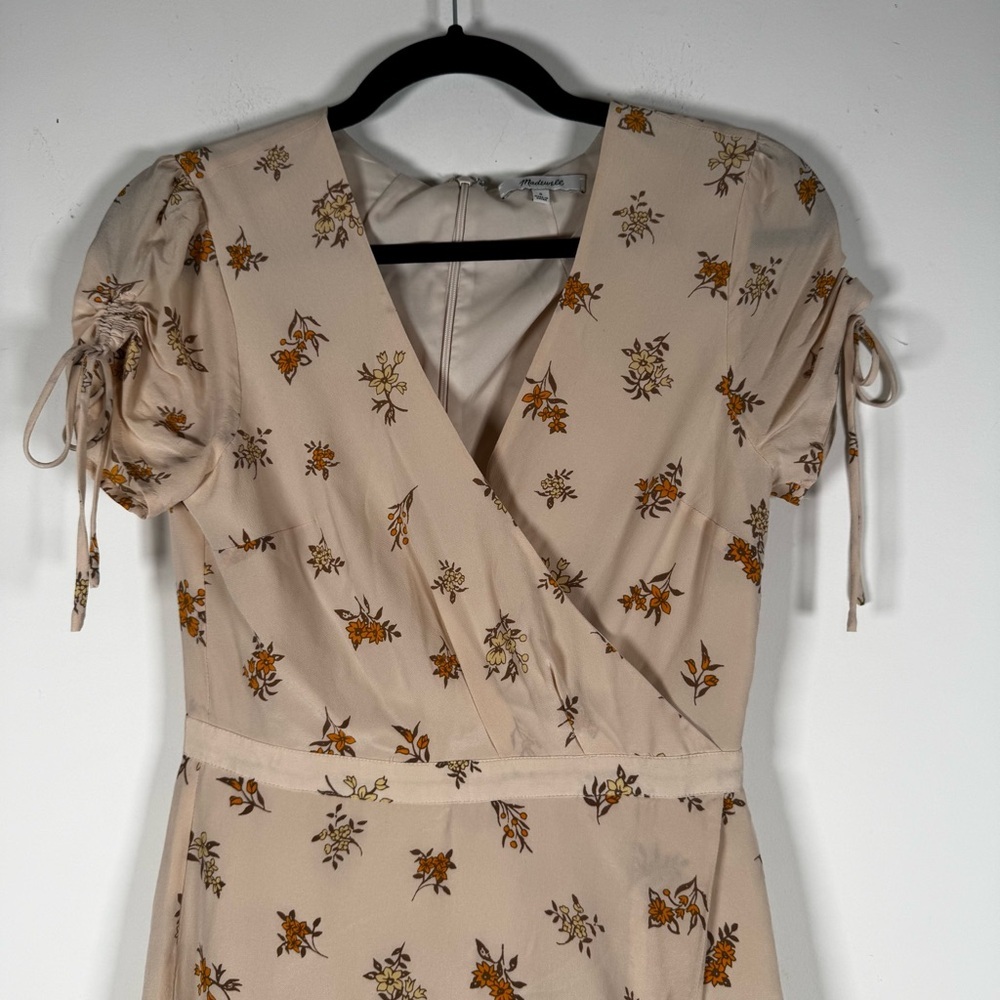 Madewell Magdalena Silk Wrap Maxi Dress size 0 - Picture 5 of 11